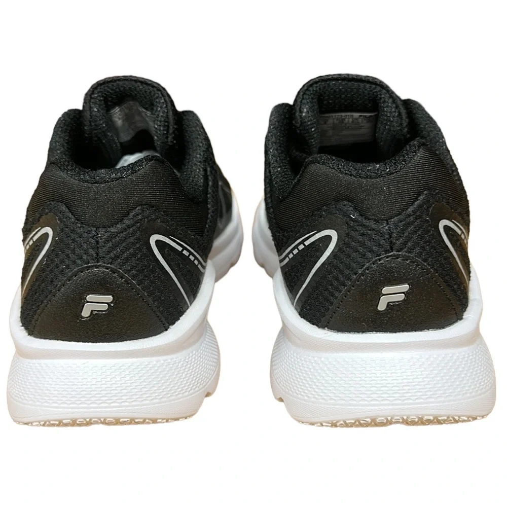 FILA Memory Foam Panorama 7 Women’s Running Walking Shoes Black White Size 9